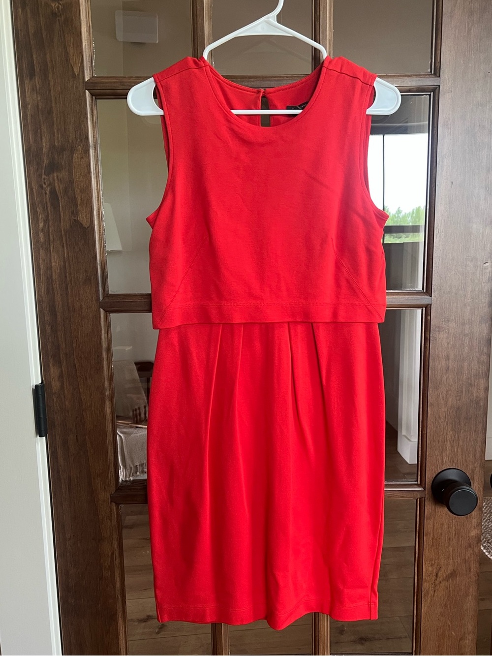 Ann Taylor NWT Red Sleeveless Layered Dress